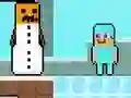 Spel Noob vs Pro Snowman aanlyn