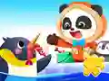 Spel Jigsaw Puzzle: Baby Panda Antarctic Tour aanlyn