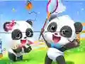 Spel Jigsaw Puzzle: Baby Panda Spring Outing aanlyn