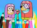Spel Coloring Book: Bluey Flossing Grannies aanlyn