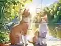 Spel Jigsaw Puzzle: Cats In Pairs aanlyn