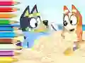 Spel Coloring Book: Bluey On The Beach aanlyn