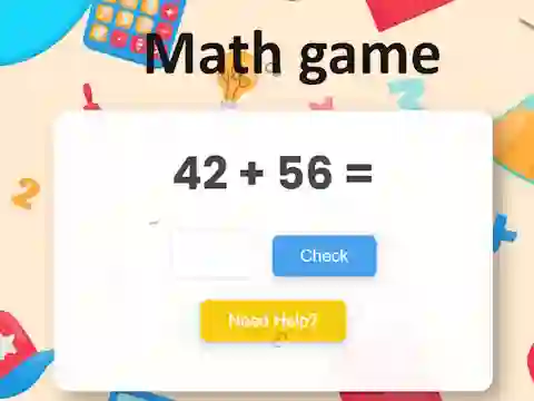 Spel Math game aanlyn
