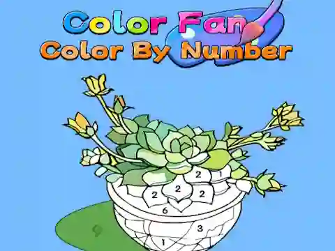 Spel Color Fan: Color By Number aanlyn