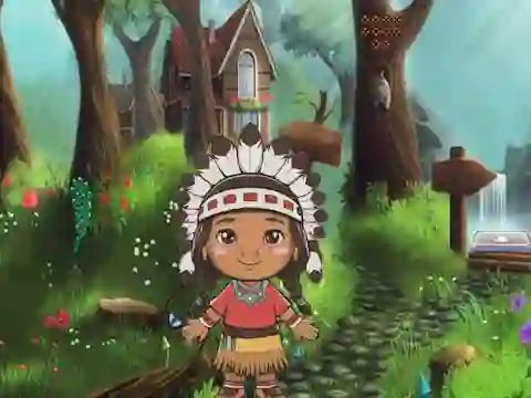Spel Girl Reach Thanksgiving Land aanlyn