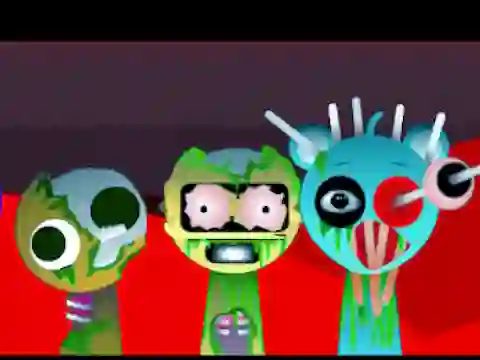 Spel Sprunki Music Scary Beat Box aanlyn