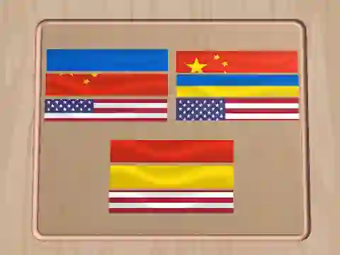 Spel Flag Puzzle Jam: Collect Flags aanlyn