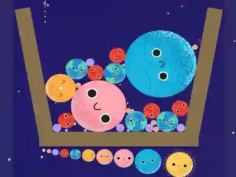 Spel Merge Planets aanlyn