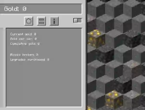 Spel Minecraft Gold Clicker aanlyn