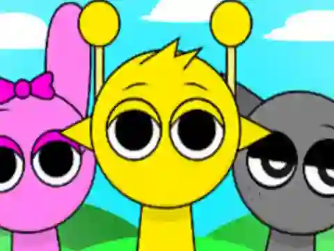Spel Sprunki Spot the 5 Differences aanlyn