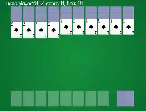 Spel Spider Solitaire Classic Ver aanlyn