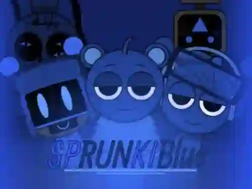 Spel Sprunki Blue Mod aanlyn