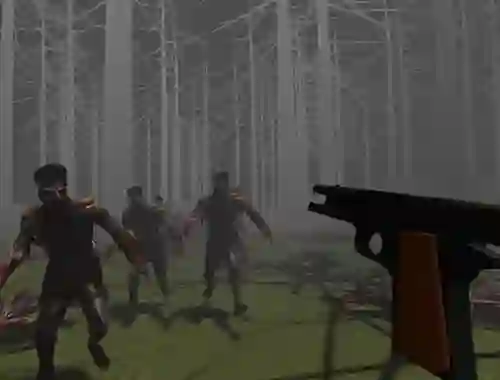 Spel Zombies in a Forest aanlyn