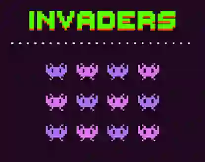 Spel Invaders aanlyn