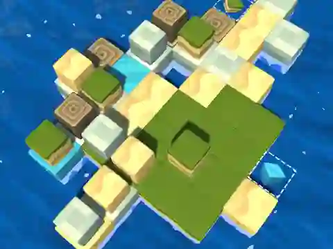 Spel Cube Island: ASMR Relax Puzzle aanlyn