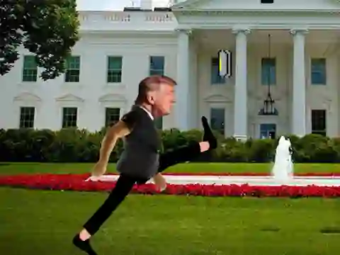 Spel Trump Wobble Walk Challenge aanlyn