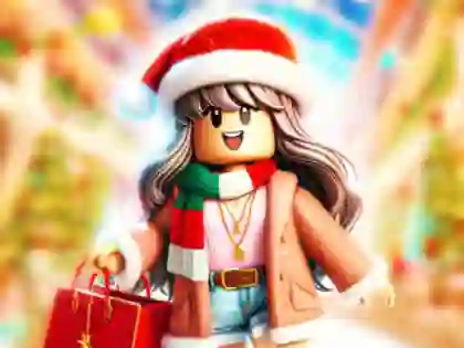 Spel Jigsaw Puzzle: Roblox Christmas Mall aanlyn