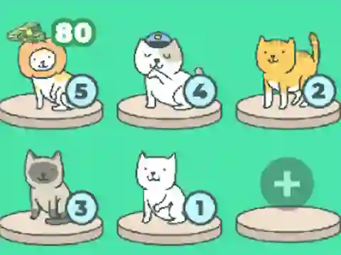 Spel Meow Merge aanlyn