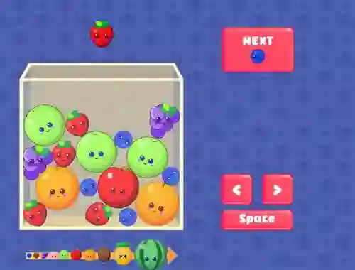 Spel Fruit Merge aanlyn