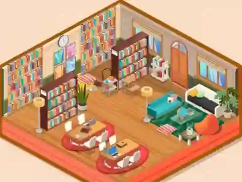 Spel Decor: My Library aanlyn