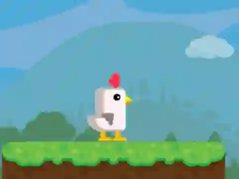 Spel Chicken Scream Race aanlyn