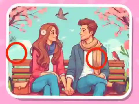 Spel Find the Differences Couples aanlyn