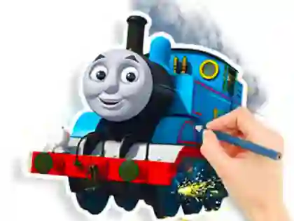 Spel Coloring Book: Thomas aanlyn