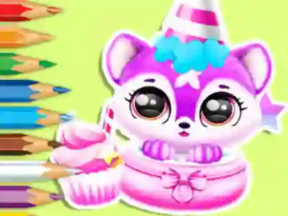 Spel Coloring Book: Baby Fluff's Birthday aanlyn