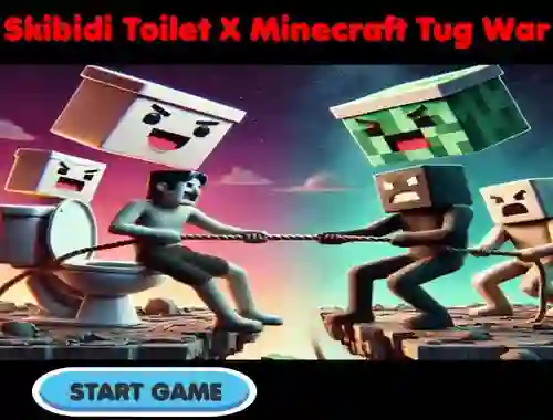 Spel Skibidi Toilet X Minecraft Tug War aanlyn