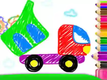 Spel Toddler Drawing: Tanker Truck aanlyn