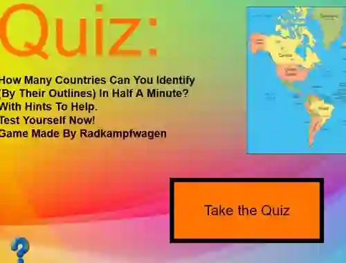 Spel 30s Country Quiz aanlyn