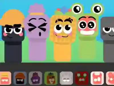 Spel Sprunbox: The Qoobies aanlyn