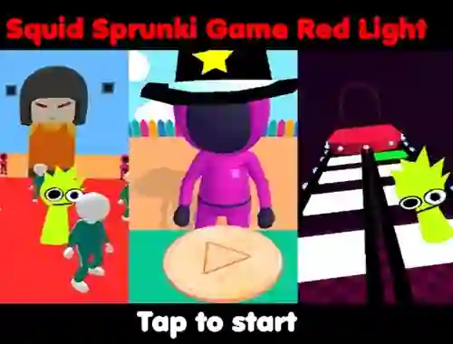 Spel Squid Sprunki Game Red Light aanlyn