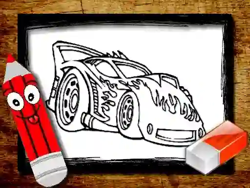 Spel Back To School Car Coloring Book aanlyn
