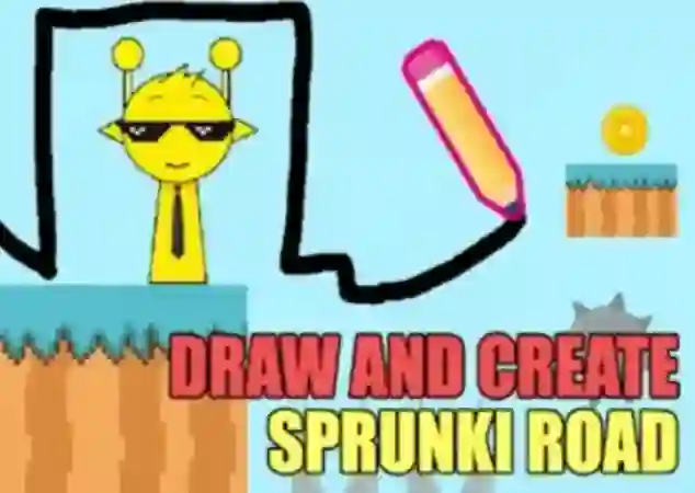 Spel Draw And Create Sprunki Road aanlyn