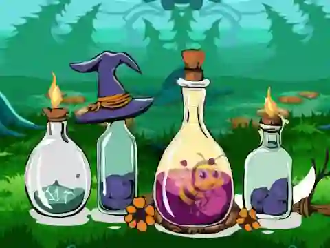 Spel Bottle Stuck Honeybee Escape aanlyn