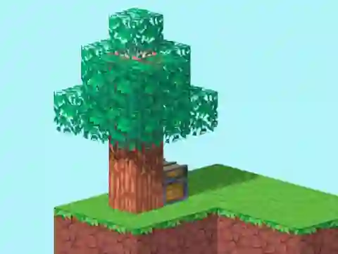 Spel Skyblock 3D: Survival aanlyn