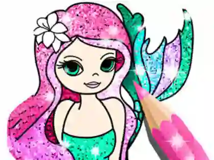 Spel Coloring Book: Little Mermaid aanlyn
