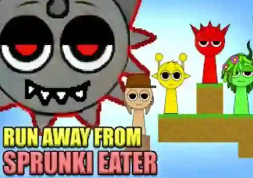 Spel Run Away From Sprunki Eater aanlyn