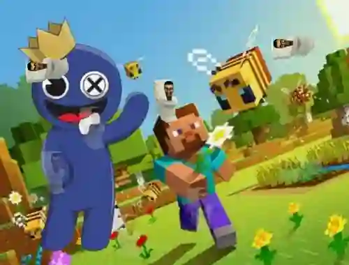 Spel Rainbow Friends Minecraft Hidden Skibidi aanlyn