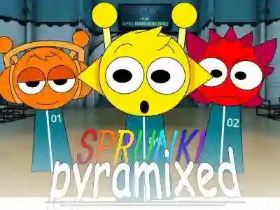 Spel Sprunki Pyramixed: Squid Game aanlyn