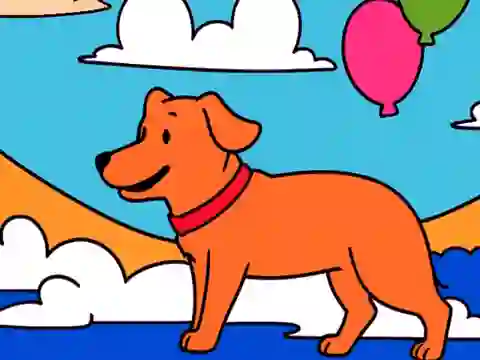 Spel Color By Code: Yellow Dog aanlyn