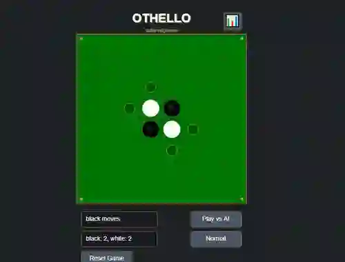 Spel Othello-reversi aanlyn