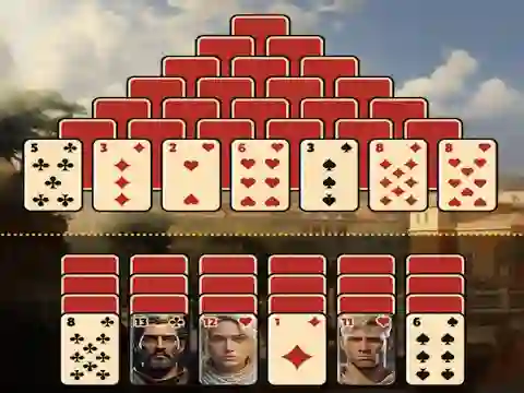 Spel Pyramid Solitaire Ancient Rome aanlyn