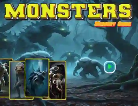 Spel Monsters Memory Game aanlyn