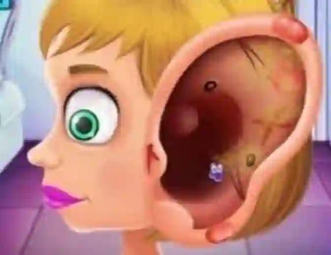 Spel Children's Doctor Treating Ears aanlyn