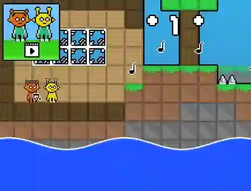 Spel Sprunki vs MCCraft aanlyn