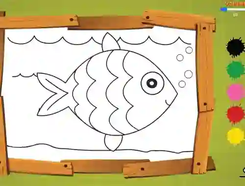 Spel Kids Colour Game aanlyn