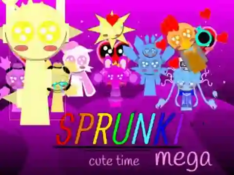 Spel Sprunki Cute Time Mega!!! aanlyn