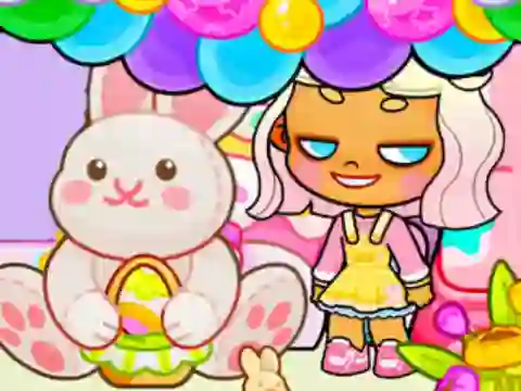 Spel Jigsaw Puzzle: Avatar World Easter Party aanlyn